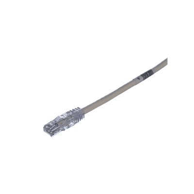 Cable de Parcheo TX6, UTP Cat6, 24 AWG, CM Color Blanco Mate, 0.61 Metros (2 Pies)