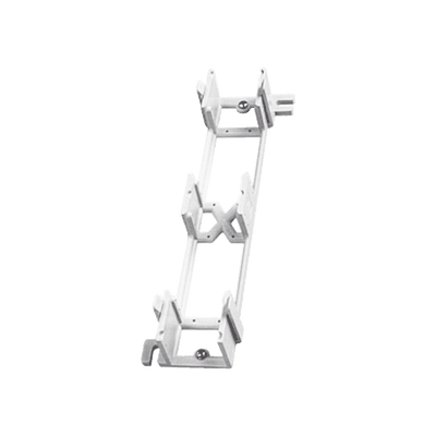 Montaje de Pared para Panel de Parcheo de 12 Puertos, Color Blanco