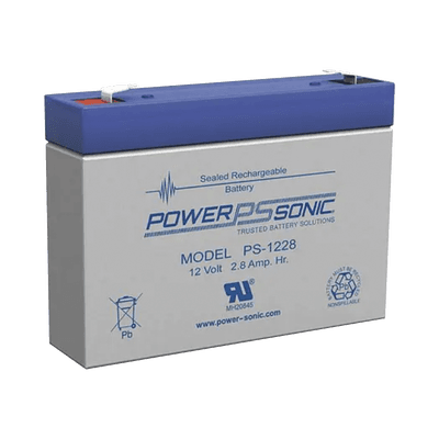 Batería 12V, 2.8AH, Para Respaldo, Tecnologías AGM/VRLA, 5 Años Vida Útil, Terminales F1, Reconocida UL