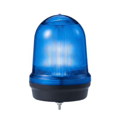LED con patrones fijo/intermitente, estroboscópico y simulación rotatorio, Color Azul de 12-24 VCD