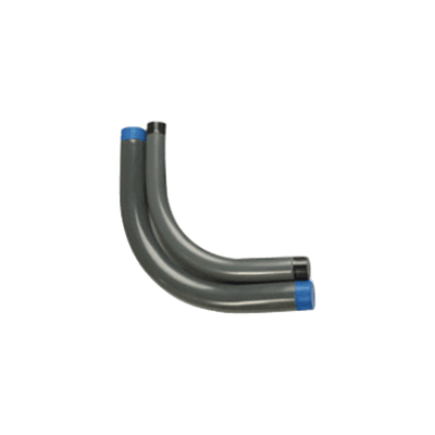 Codo Conduit Rígido de Aluminio de 2" (50.8 mm) con Recubrimiento de PVC.