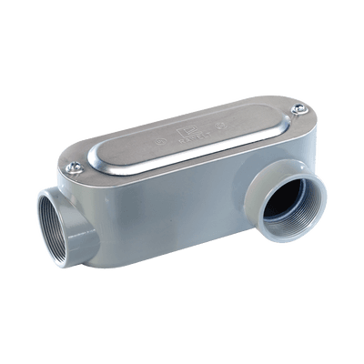Caja Oval Roscada tipo LL de 3/4" (19.05 mm) / Incluye tapa y tornillos.
