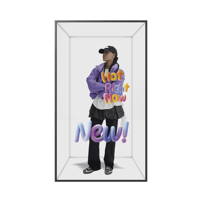 Pantalla Spatial Signage 85" / 4K UHD 2160x3840 / Vision 3D Virtual sin Gafas / Compatible con VXT / 500 nits / 24/7 / WiFi-BT / Modelo LH85SMHPBGCXZA
