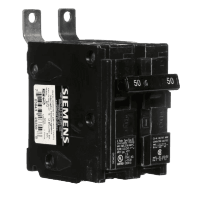 Interruptor automático atornillable tipo BL 2 polos, 50 amp.