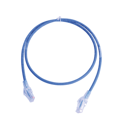 Patch Cord MC5 Modular Cat5e UTP, CM/LS0H, 2.13 Metros (7 Pies), Color Azul, Versión Bulk (Sin Empaque Individual)