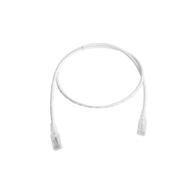 Patch Cord MC6 Modular Cat5e UTP, CM/LS0H, 3.05 Metros (10 Pies), Color Blanco, Versión Bulk (Sin Empaque Individual)
