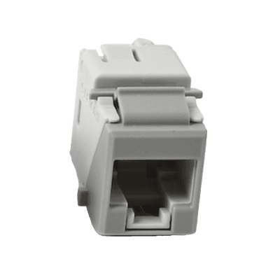 Jack Ultramax Cat6, UTP, Tipo Keystone, Color Gris, Punch Down