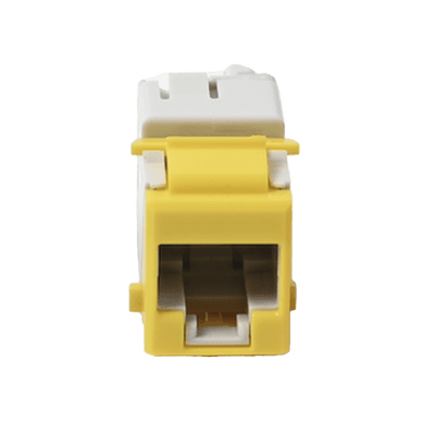 Jack Ultramax Cat6, UTP, Tipo Keystone, Color Amarillo, Punch Down