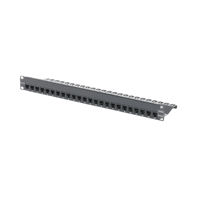 Patch Panel Z-Max, Blindado, de 24 Puertos, Modular (Vacío), Plano, 1UR