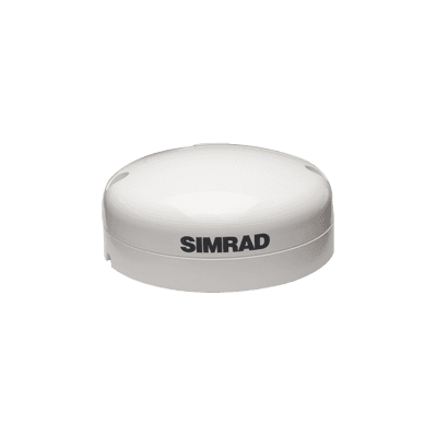 Antena GPS Simrad GS25 / Actualización Rápida de Posición / Precisión Consistente / Brújula Magnética Integrada / GPS, WAAS, EGNOS / Diseño Compacto / Resistente al Agua / Conectividad NMEA 2000®