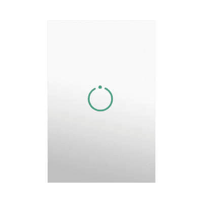 (ZWAVE) Interruptor On/Off panel táctil touch inalámbrico Zwave Plus 1 boton. Compatible con Hubitat HC8, Álula  M2M, otro