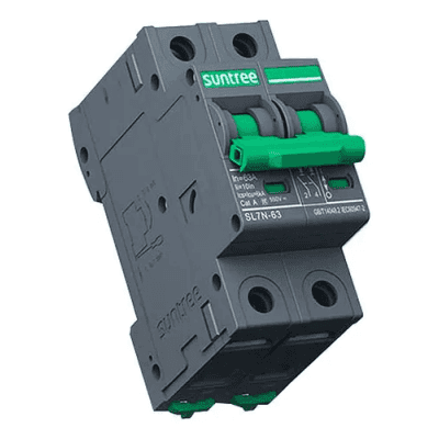 Protección Térmica/ Interruptor 2P, 25 A,  Corriente Directa  800 Vcc para Aplicación Fotovoltaica Montaje Riel DIN