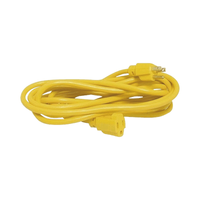 Extensión Eléctrica de Uso Rudo Aterrizada 15 metros / 127 V CA 10 A Máximo / Color Amarillo.