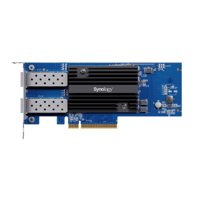 Adaptador de Red SFP+ de 10 GbE de Doble Puerto | Compatible con Synology | PCIe 3.0 x8 | Link Aggregation | Jumbo Frame 9 KB | Garantía de 5 Años.