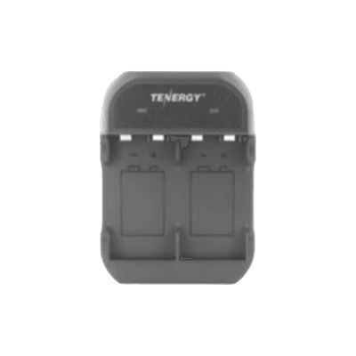 Cargador Rápido 2 Bahías / Baterías Ni-MH 9V / Cable USB Incluido / Adaptador de Corriente NO Incluido / Color Negro