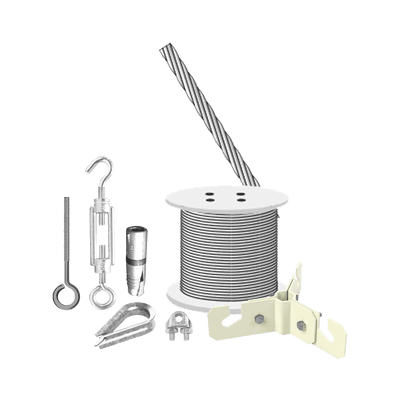 Kit  de Sujeción de Mástil de 3 Metros a Piso de Concreto.