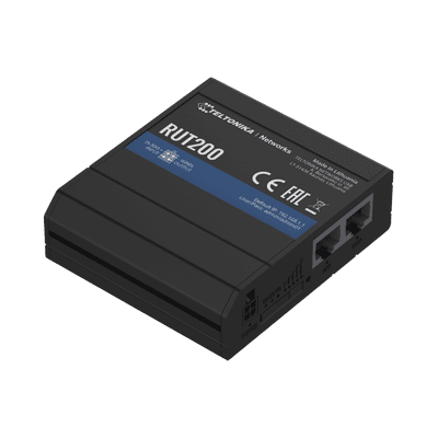 Router Industrial LTE 4G / 150 Mbps Cat 4 / 2 Puertos Ethernet / WiFi 2.4 GHz / Montaje DIN / -40°C a 75°C