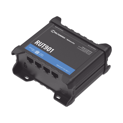 Router Industrial LTE 4G / 150 Mbps Cat 4 / 4 Puertos Ethernet / WiFi 2.4 GHz / Doble SIM / Montaje DIN / -40°C a 75°C