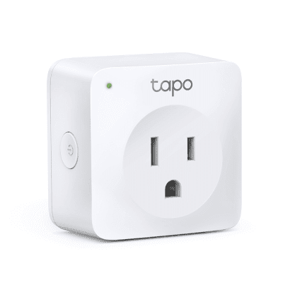 Mini tomacorriente inteligente Wi-Fi, 100 - 120V~, 50/60Hz, 15.0A, compatible con Amazon Alexa y Google Assistant, color blanco.