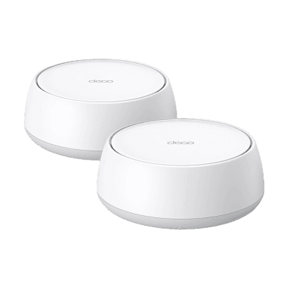 Kit Routers Inalámbricos MESH Interior para Hogar / Doble Banda Wi-Fi 7 BE3600 Mbps / 2 Puerto 1 Gigabit WAN/LAN / 4 Antenas Internas / Operación Multi-Link MLO / Administración Mediante la App Deco (iOS, Android) / HomeShield