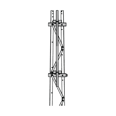Mástil 2-3/8" x 1.8 m para Montaje en Cara de Torre Super Titan Secciones 1 a 3.
