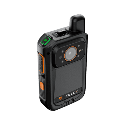 Bodycam IP67 4G LTE Android 12 / Con Funciones de Radio POC / Pantalla Táctil de 2" / Soporta llamadas Telefónicas y Mensajes SMS /Descarga de Vídeo automática con estación