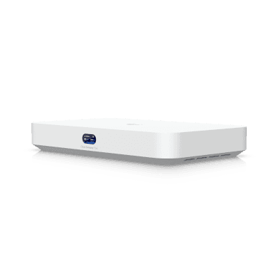 UCG Fiber Cloud Gateway de 10G de Escritorio con Switch Integrado de 4 Puertos 2.5 GbE y 1 Puerto 10G SFP+, Compatibilidad Total con Full Stack UniFi