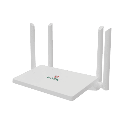 Router Inalámbrico WiFi 6 / 4 puertos LAN Gigabit/ Soporta MESH con las ONUs WiFi 6 de V-SOL / Diseño Compacto