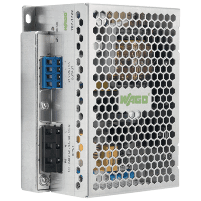 Fuente de Alimentación Conmutada / Sincronización Primaria ECO / 12V DC 8A / 96W / SELV PELV / Montaje Carril DIN / IP20 / Conexión Paralelo y Serie