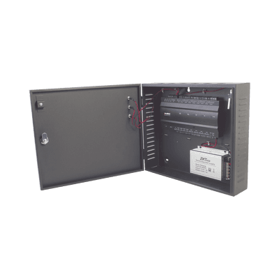 Controlador de Acceso 4 Puertas / 3,000 Huellas 30,000 Tarjetas / TCP/IP / Gabinete Metálico y Fuente 12V 5A
