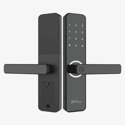 Cerradura Inteligente / Huella Digital y Wi-Fi / Mortise Europeo DIN / 300 Usuarios / App ZSmart / Carga Emergencia Micro-USB