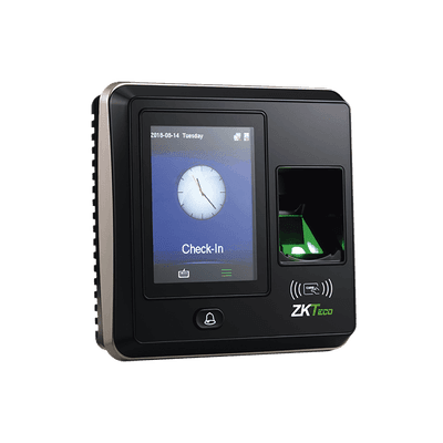 Terminal de Control de Acceso / 1,500 Huellas / Pantalla 2.8" / TCP/IP y USB / Wiegand 26 bits / Sensor Óptico