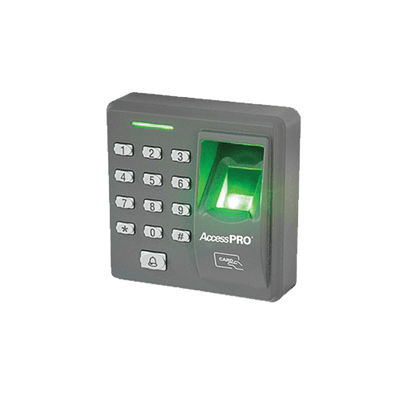 Lector Biométrico de Huella y Proximidad / 500 Huellas 500 Tarjetas / Teclado / Autónomo / Salida Relevador / Control de Acceso