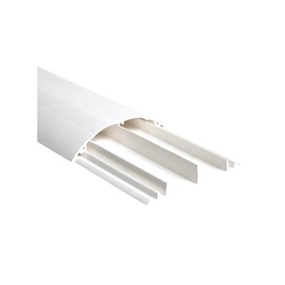 Ducto media caña color blanco de dos vias, de PVC auto extinguible, 90.5 x 19.7 x 1220mm (9400-01250)