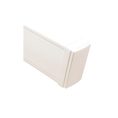 Tapa final en color blanco de PVC auto extinguible, para canaleta TEK100 (5591-02001)