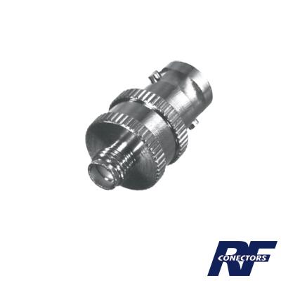 Adaptador en Línea de Conector BNC Hembra a SMA Hembra / Radios Portátil Kenwood, Uniden, Níquel/ Oro/ Teflón.